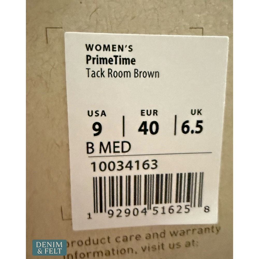 NEW Ariat PrimeTime Womens Western Boots Tack Room Brown Leather Size 9 B - Picture 14 of 14